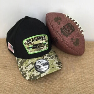 NFL Seattle Seahawks New Era Salute To Service Men Ball Cap NWT